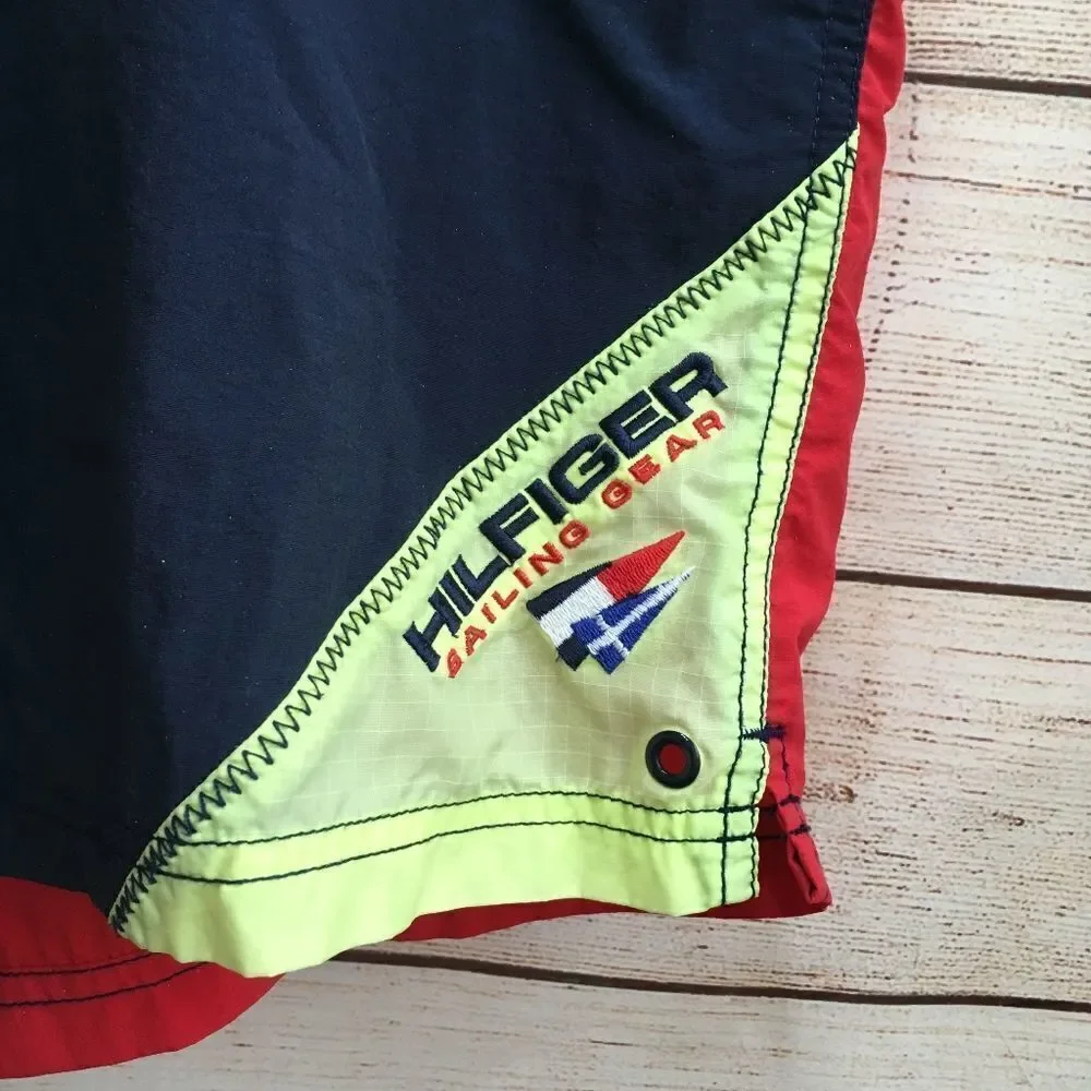 ‎VINTAGE 90's TOMMY HILFIGER SAILING GEAR SWIM TRUNKS